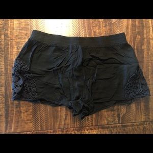 Rue 21 Black Flowy Shorts
